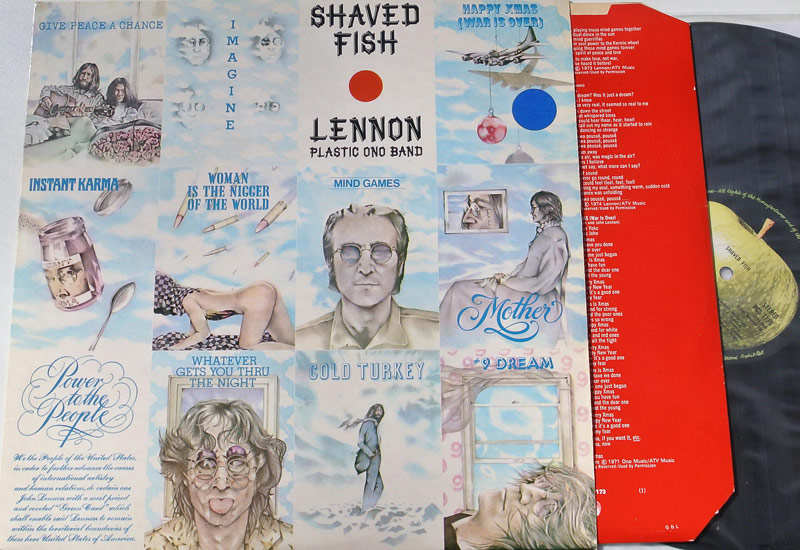 JOHN LENNON Shaved Fish 1975 UK LP оригинал Англия 
